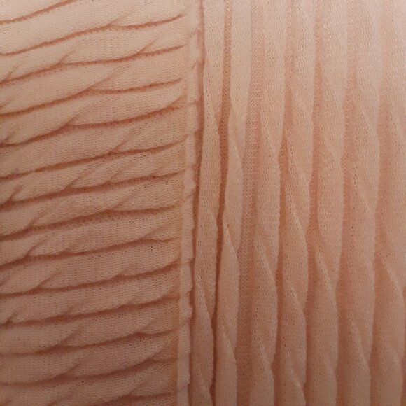 POCKET! XXL Pink Peach Light Cowl Sweater w/Pocket * Super Soft & Stretchy * NWT - Picture 7 of 8